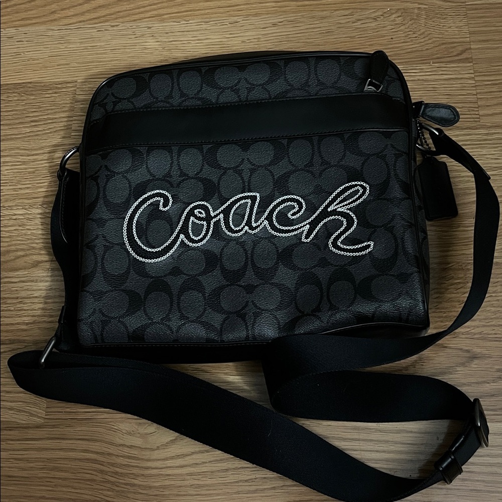 Coach Black and Grey Crossbody Bag - Picture 2 of 16
